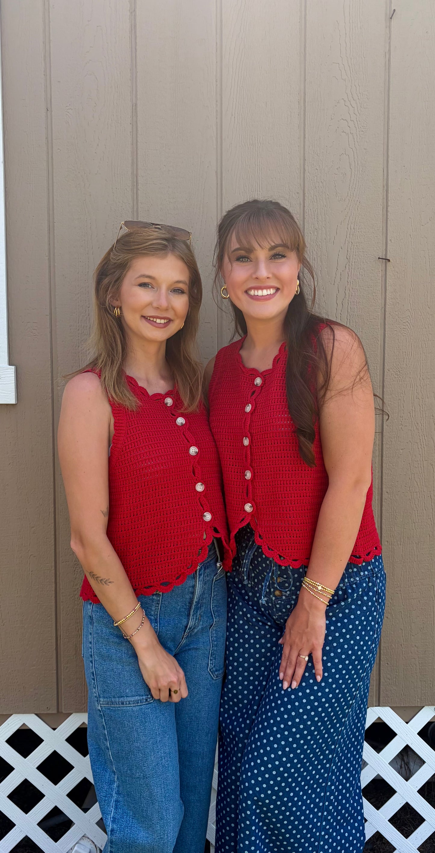 Cherry Crochet Tank