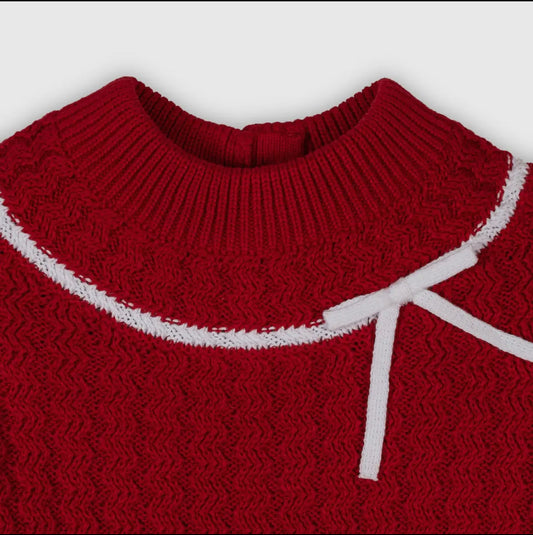 The Sugar Plum Cable Knit Sweater Dress