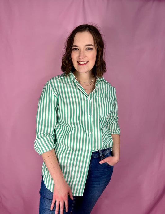 The Brielle Stripe Blouse