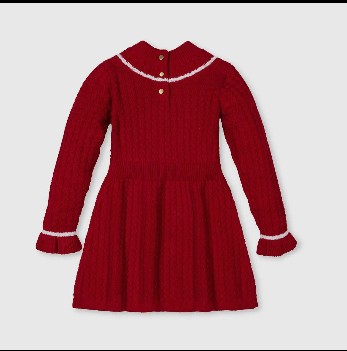 The Sugar Plum Cable Knit Sweater Dress