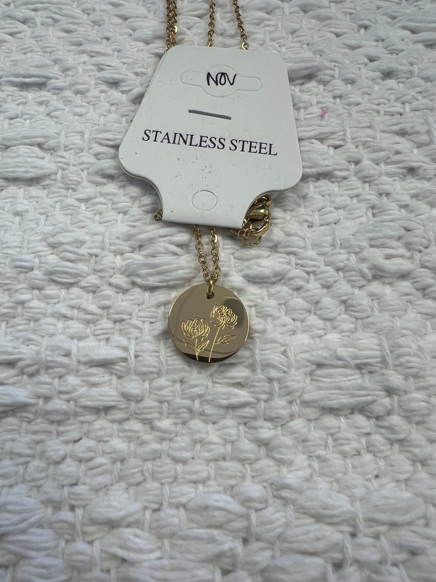 Birth Month Flower Necklace