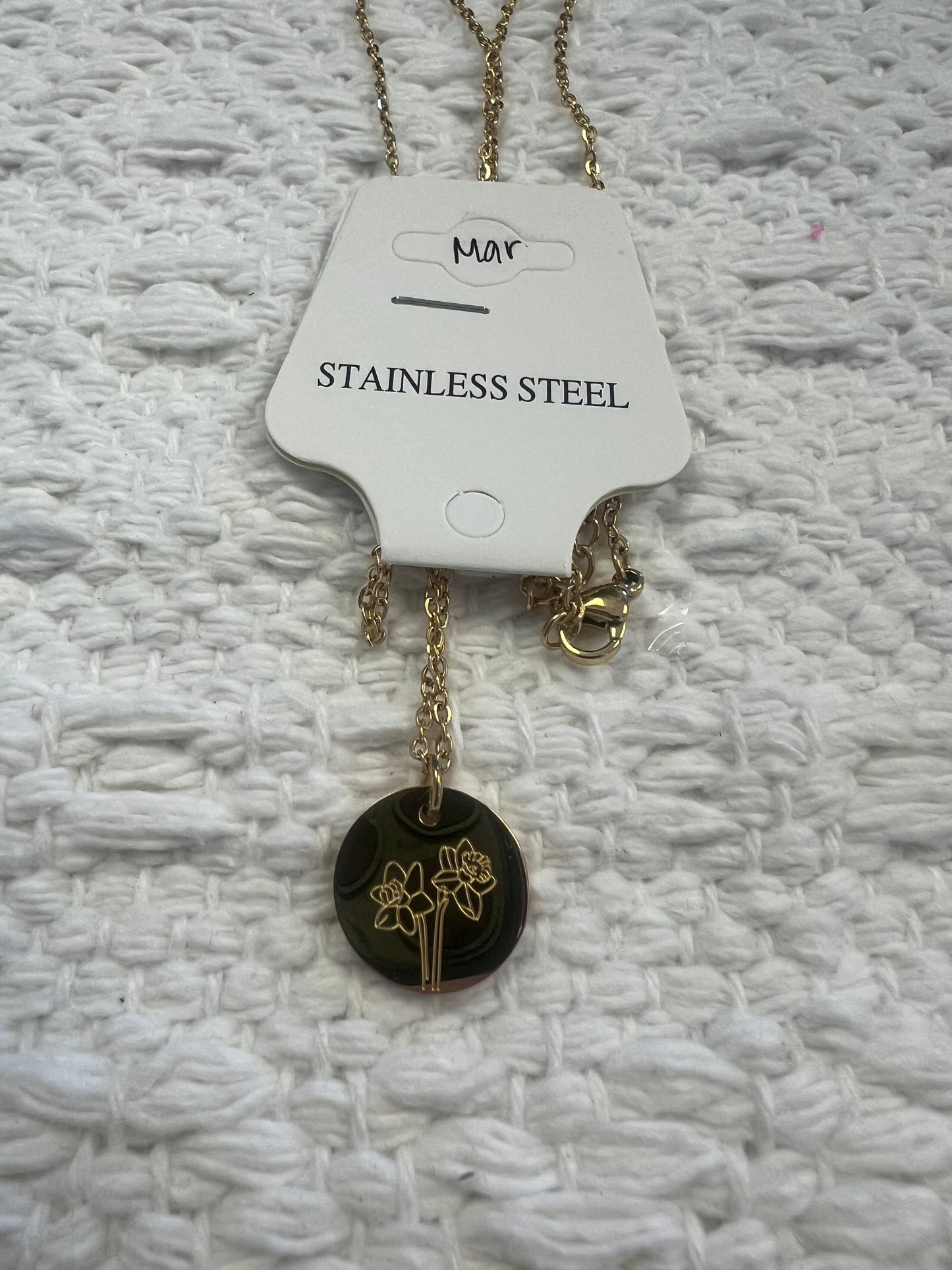 Birth Month Flower Necklace