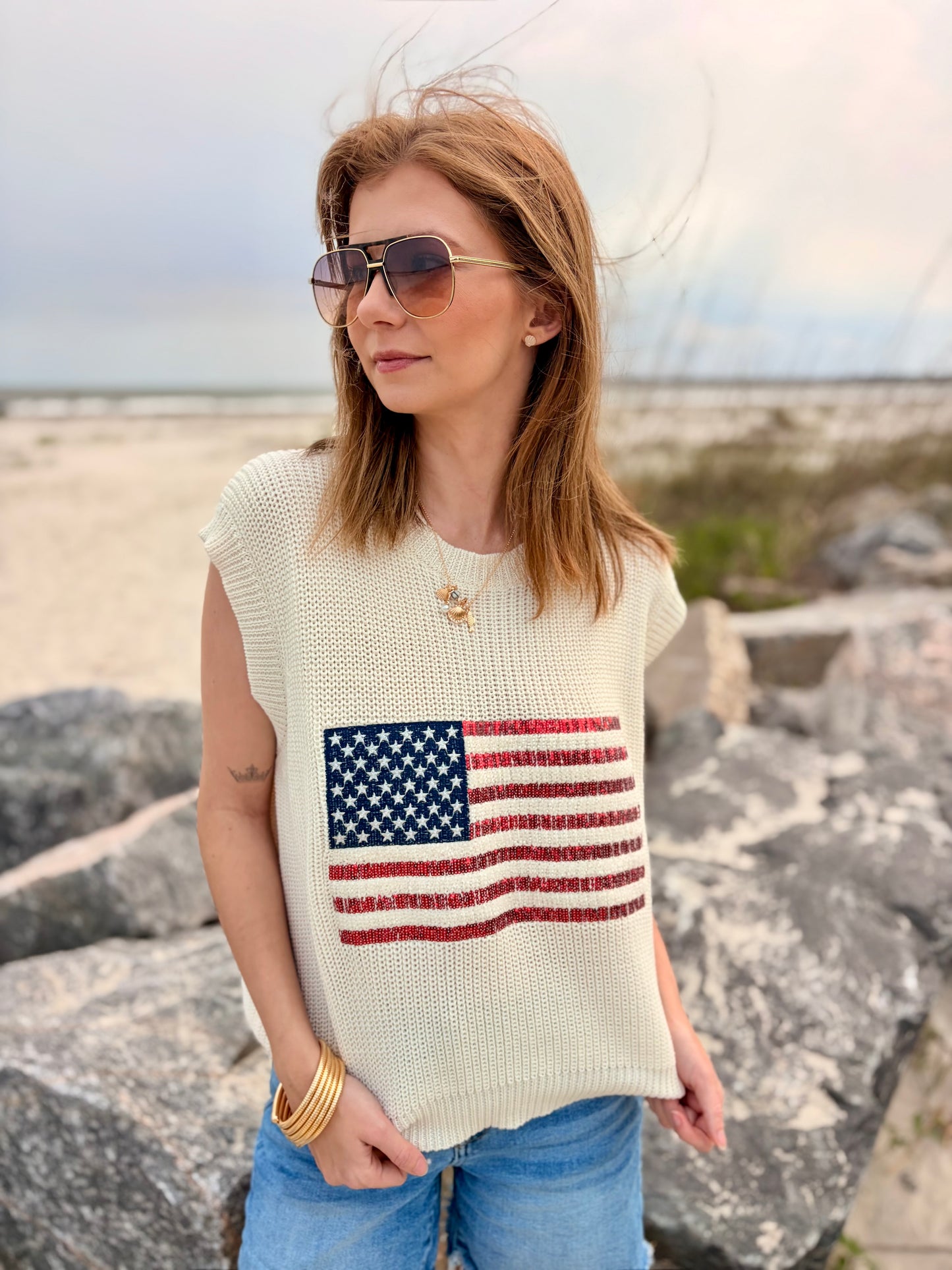 The Liberty Harbor Knit Vest