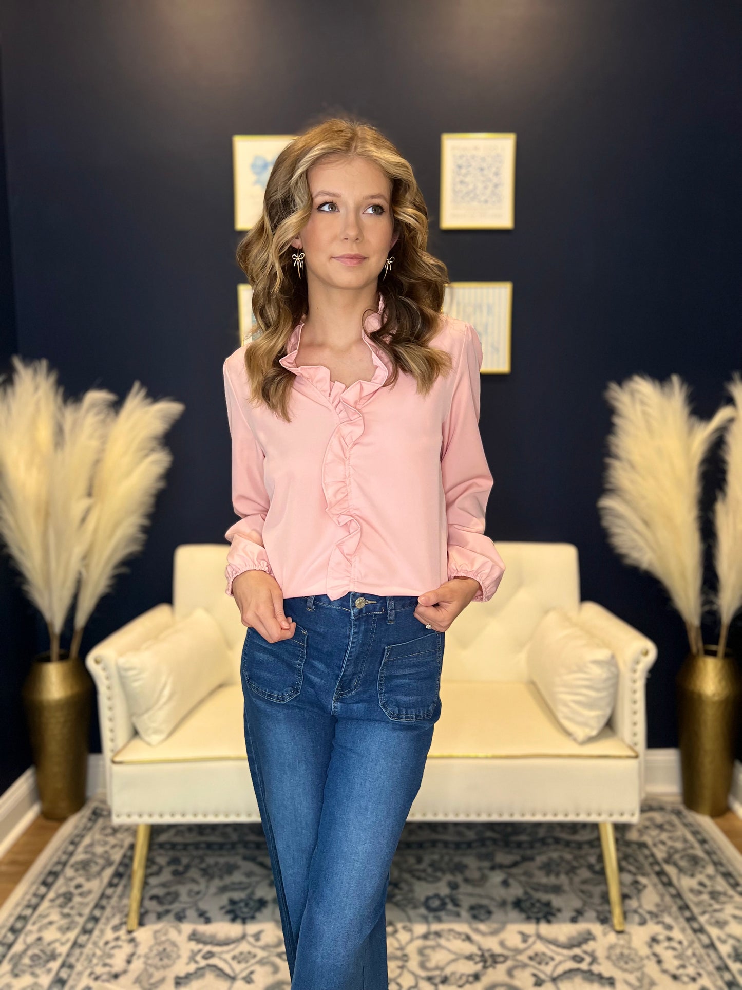 The Blush Romance Blouse