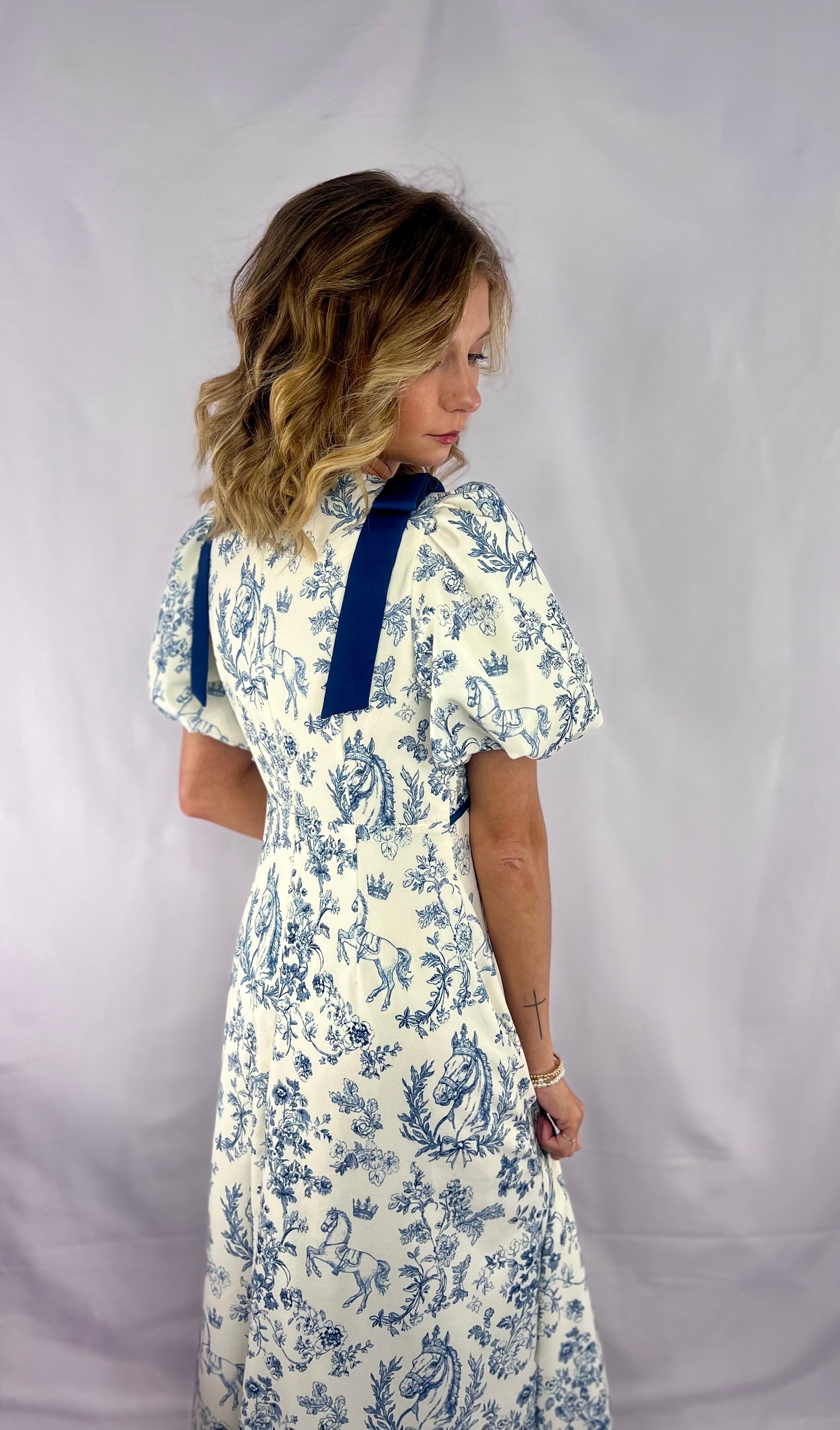 The Penelope Toile Maxi Dress