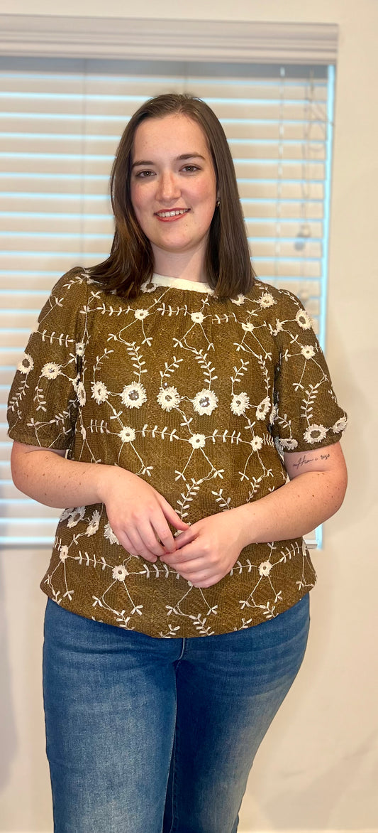 The Lillian Embroidered Top