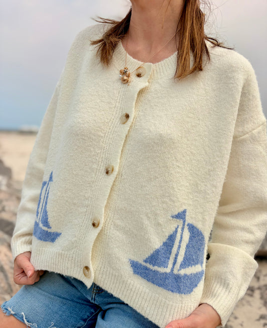 The Jekyll Sailboat Cardigan
