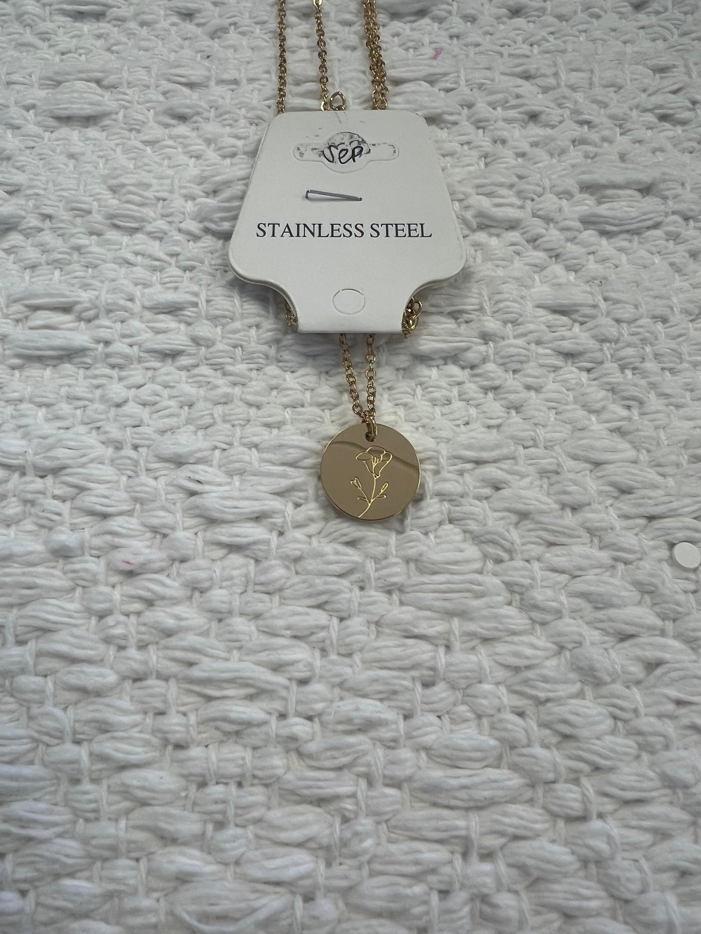 Birth Month Flower Necklace