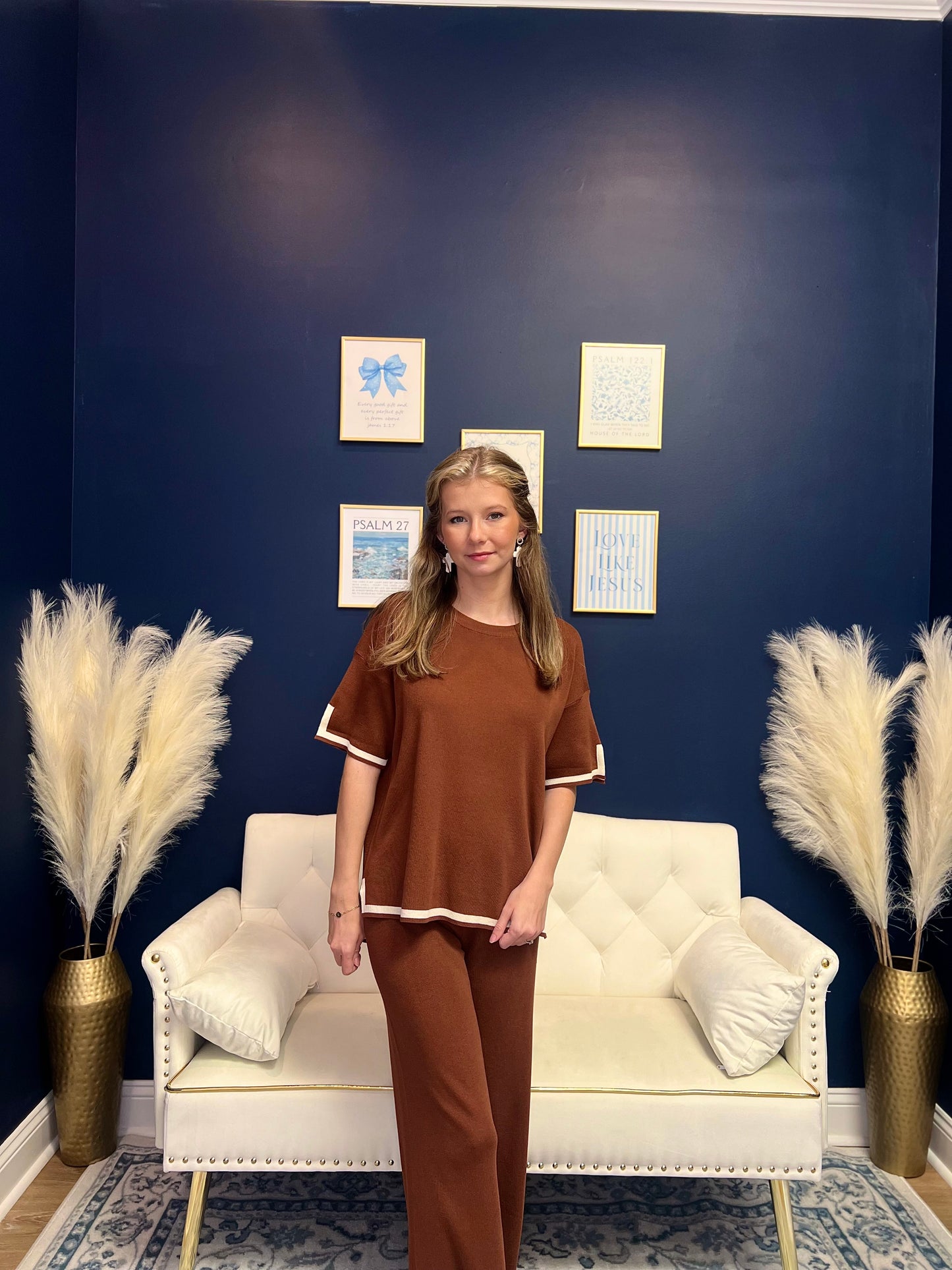 The Mocha Trim Lounge Set