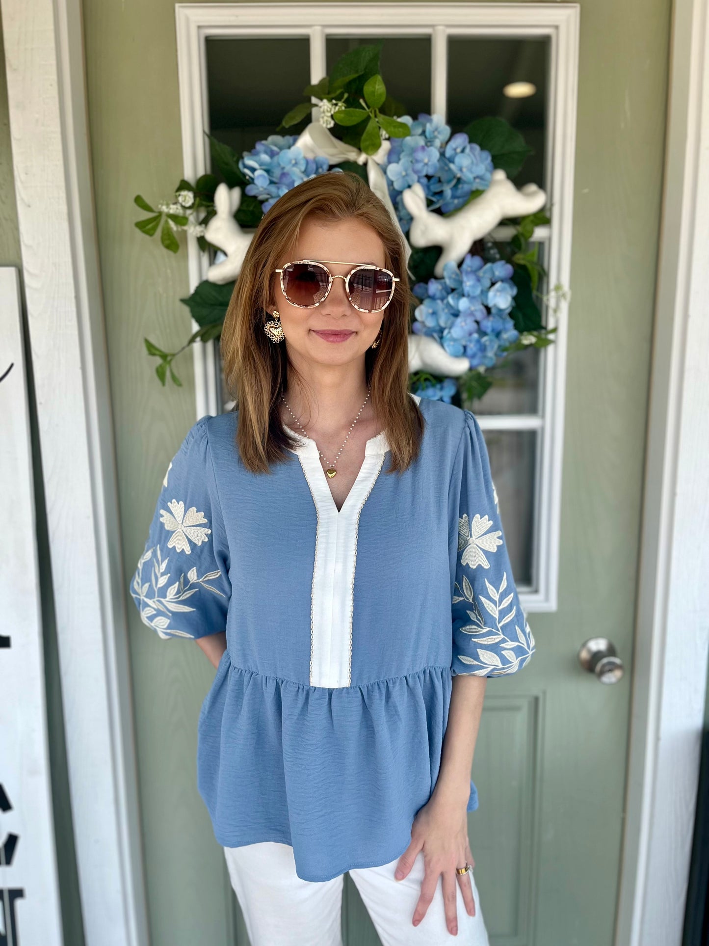The Garden Babydoll Blouse
