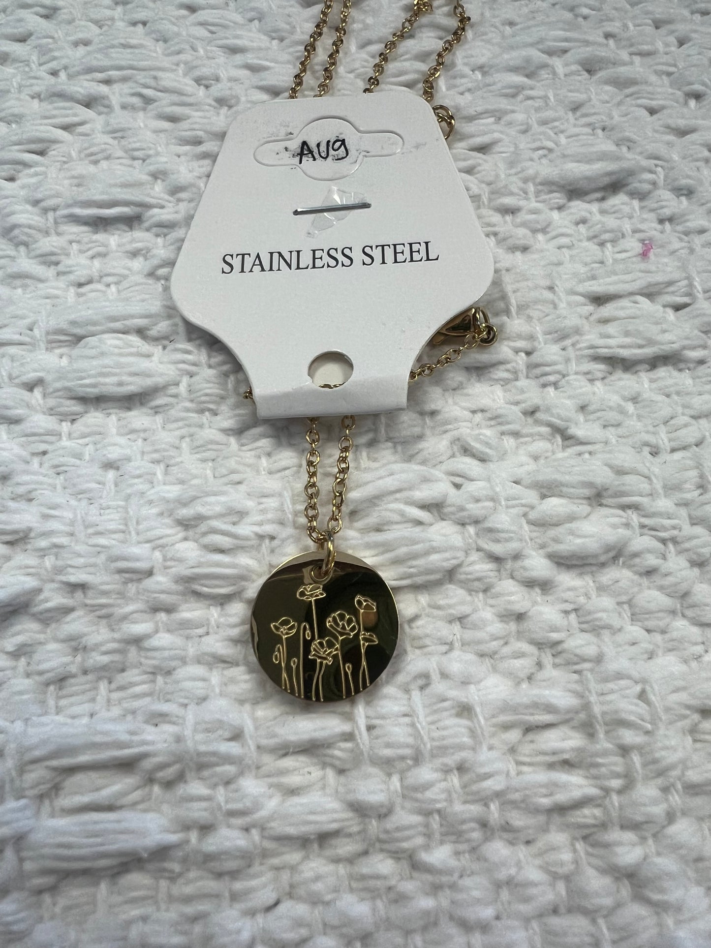 Birth Month Flower Necklace