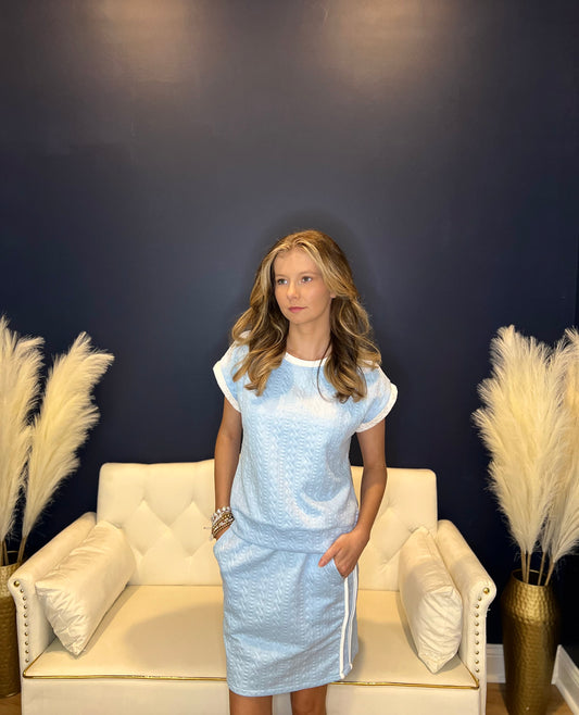 The Textured Skirt Set