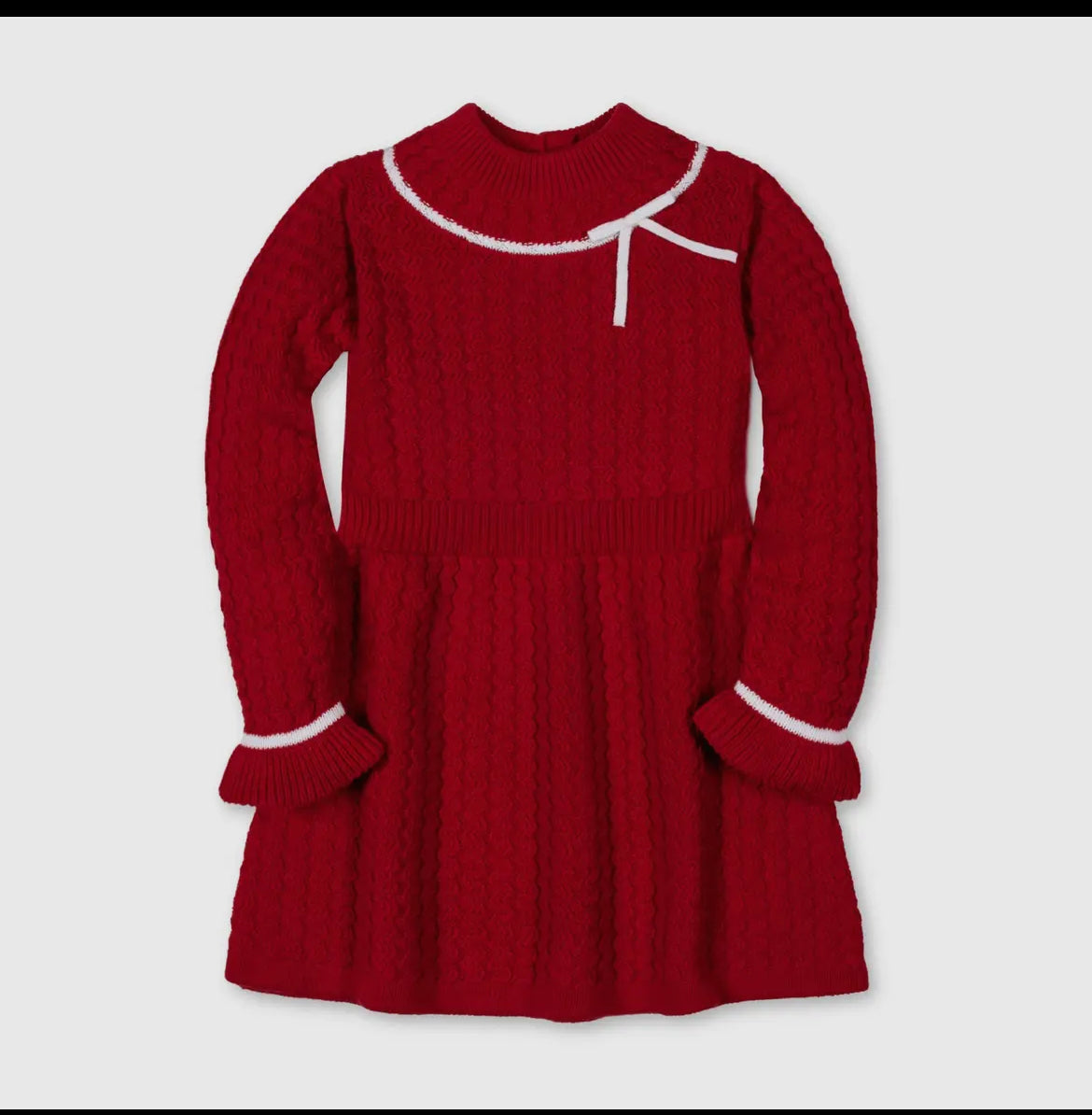 The Sugar Plum Cable Knit Sweater Dress