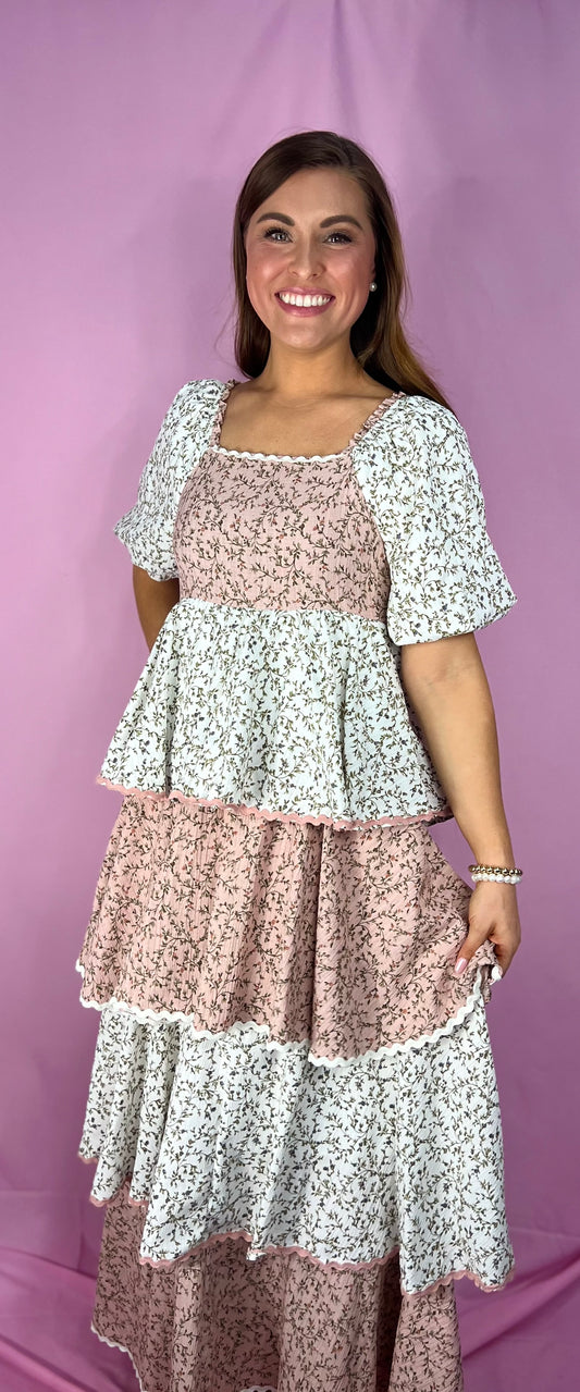 The Shiloh Garden Tiered Maxi