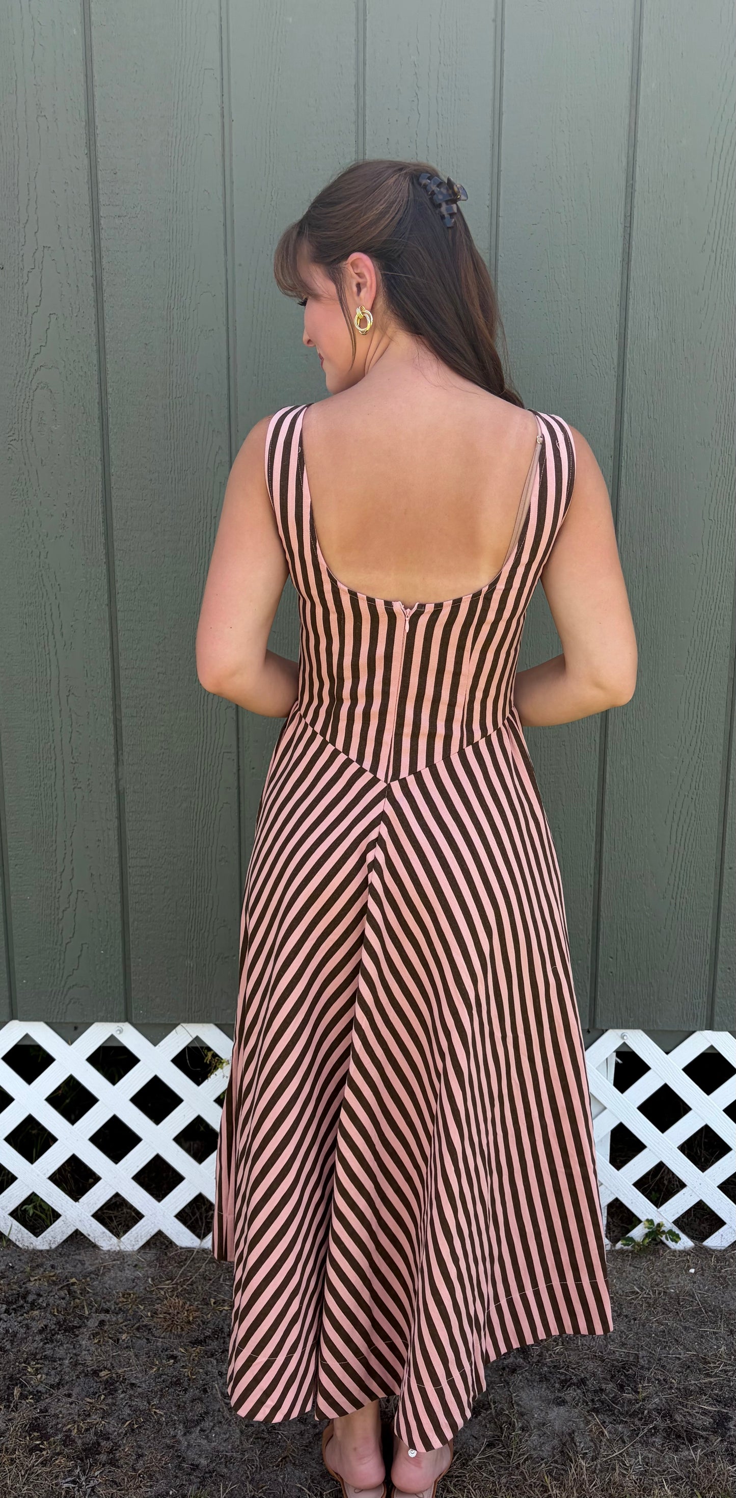 Rosewood Stripe Dress