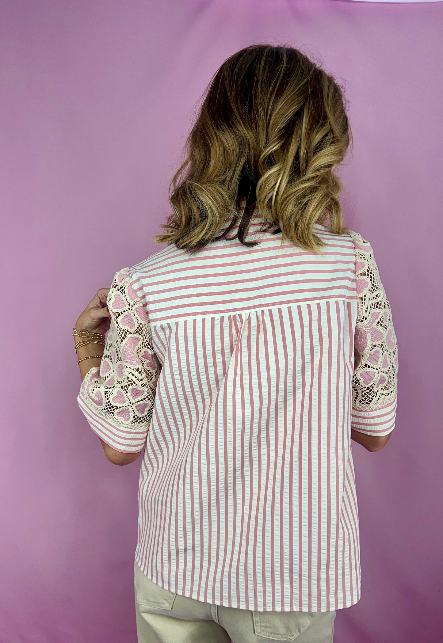 The Blushing Belle Lace Blouse