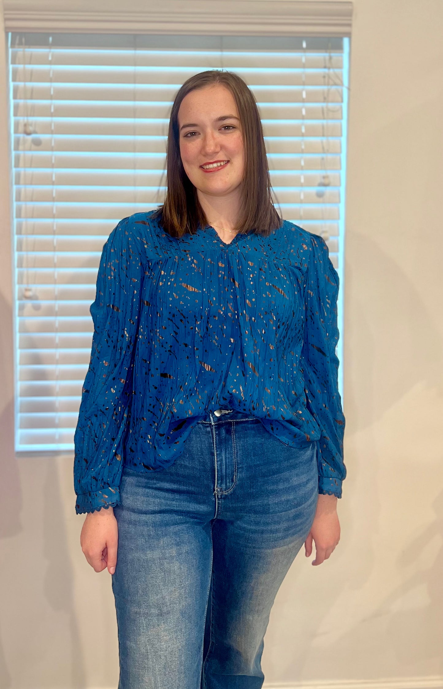 The Midnight Meadow Blouse