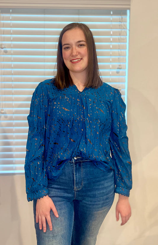 The Midnight Meadow Blouse