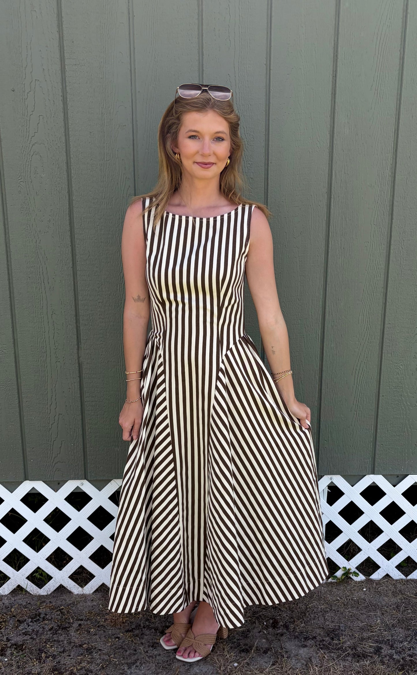 Chocolate Stripe Dress