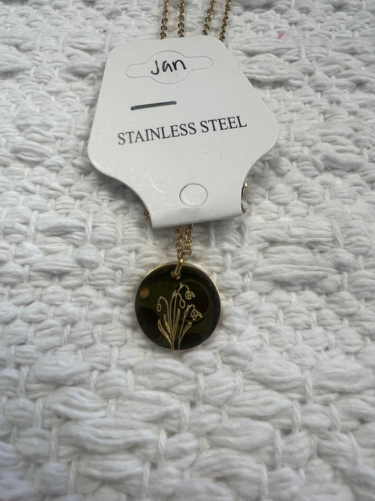 Birth Month Flower Necklace