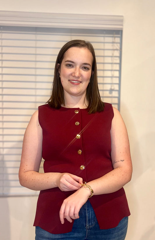 The Serena Knit Peplum Top