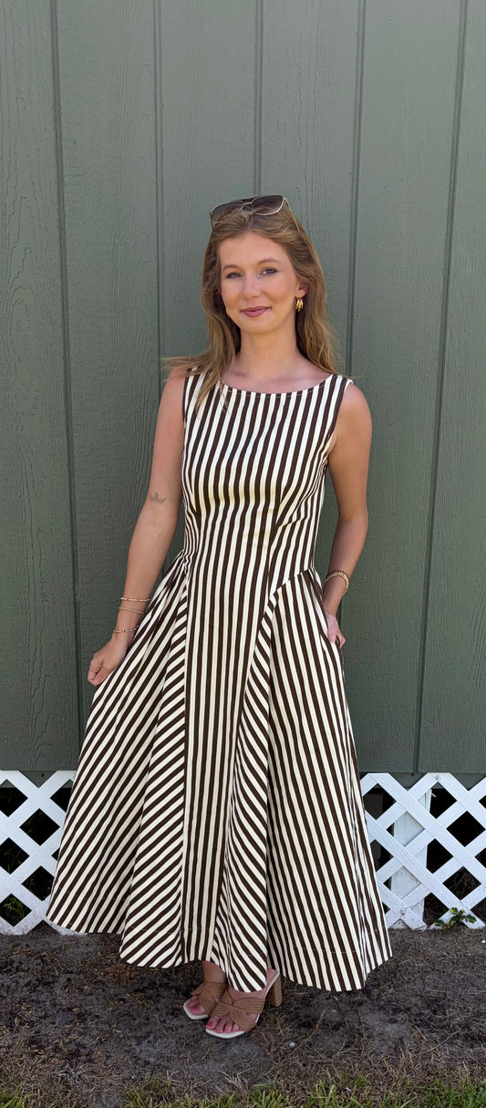 Chocolate Stripe Dress