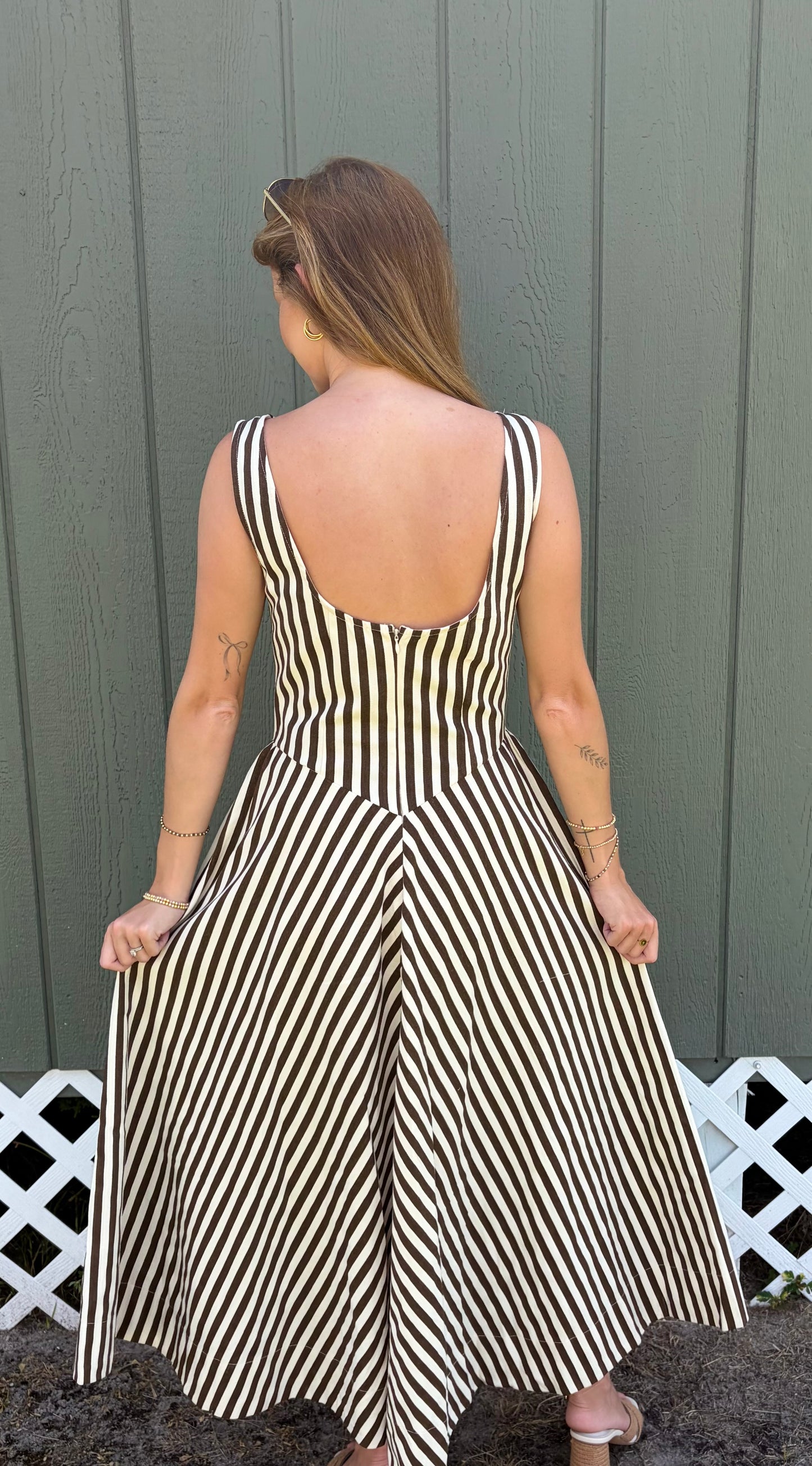 Chocolate Stripe Dress
