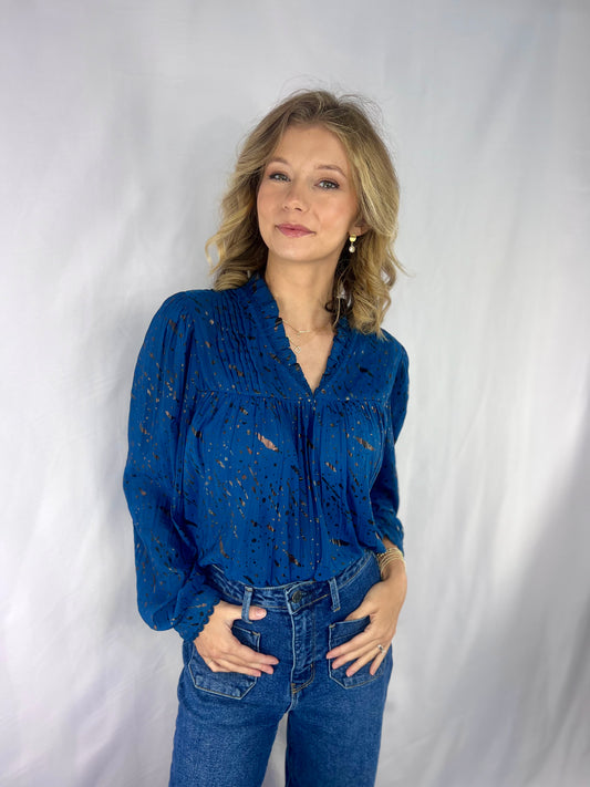 The Midnight Meadow Blouse