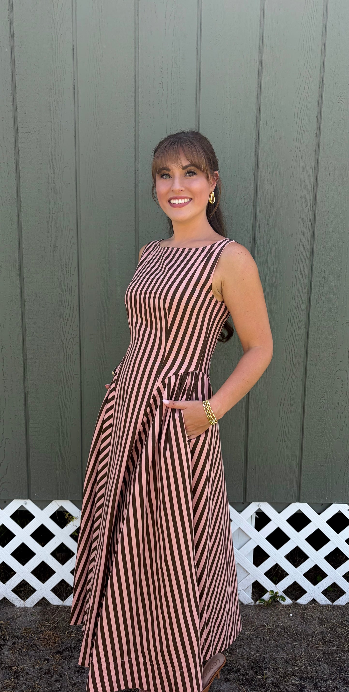 Rosewood Stripe Dress