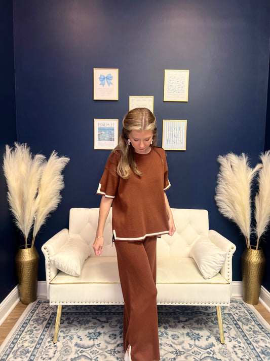 The Mocha Trim Lounge Set