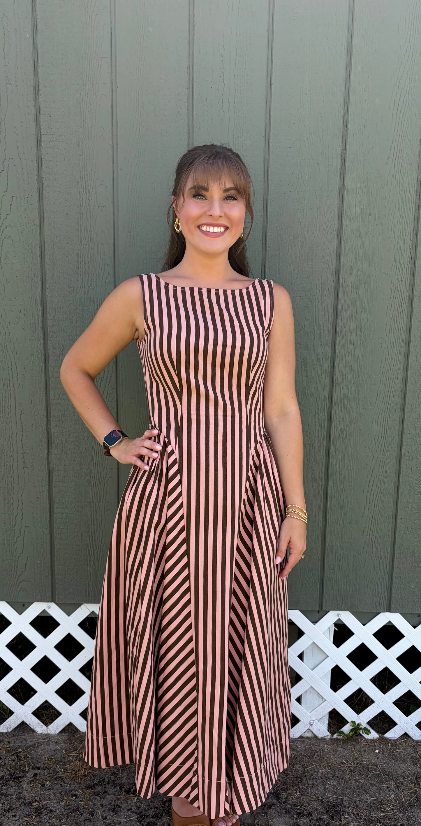 Rosewood Stripe Dress