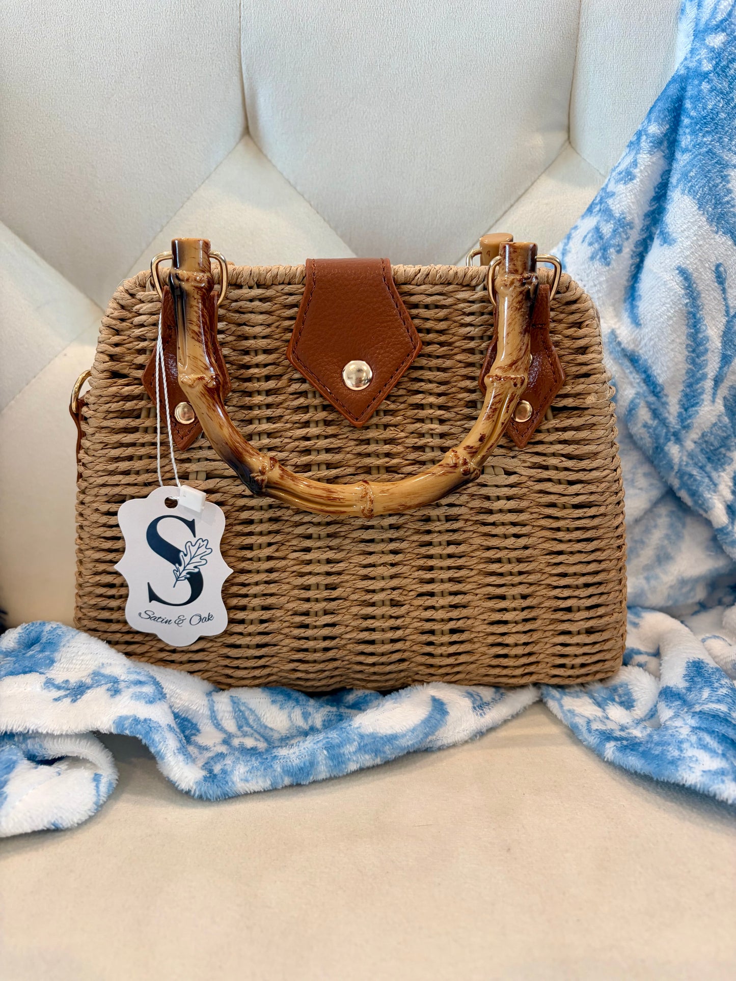 The Savannah Woven Satchel
