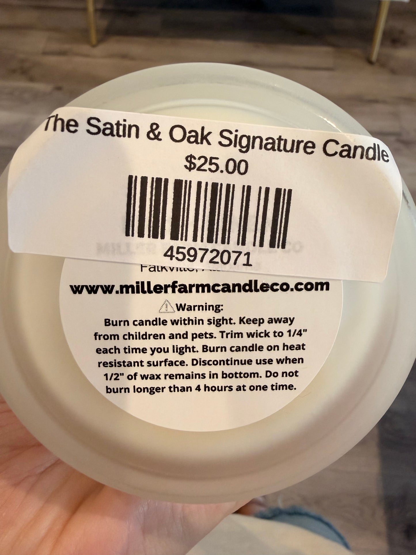 The Satin & Oak Signature Candle