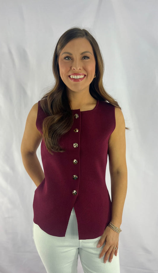 The Serena Knit Peplum Top