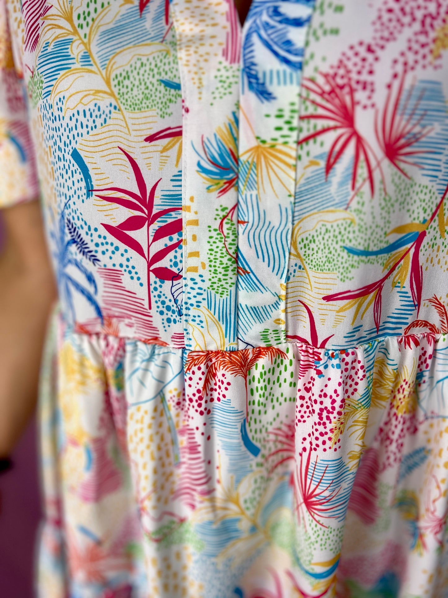 The Sunset Palms Babydoll Dress