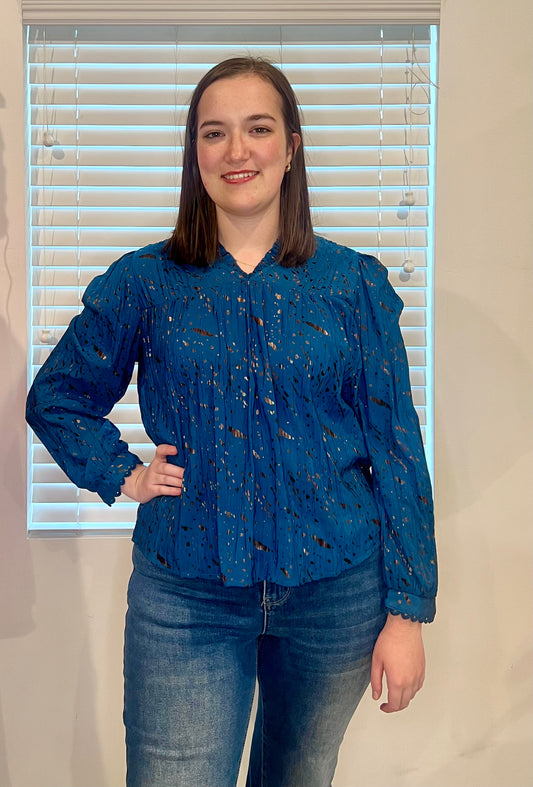 The Midnight Meadow Blouse