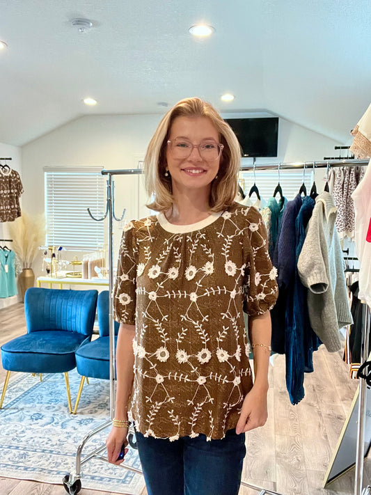 The Lillian Embroidered Top