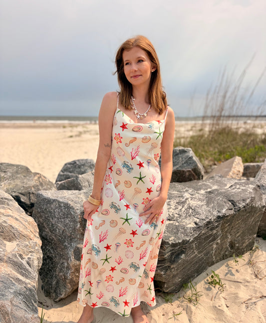 The Coral Cove Slip Maxi